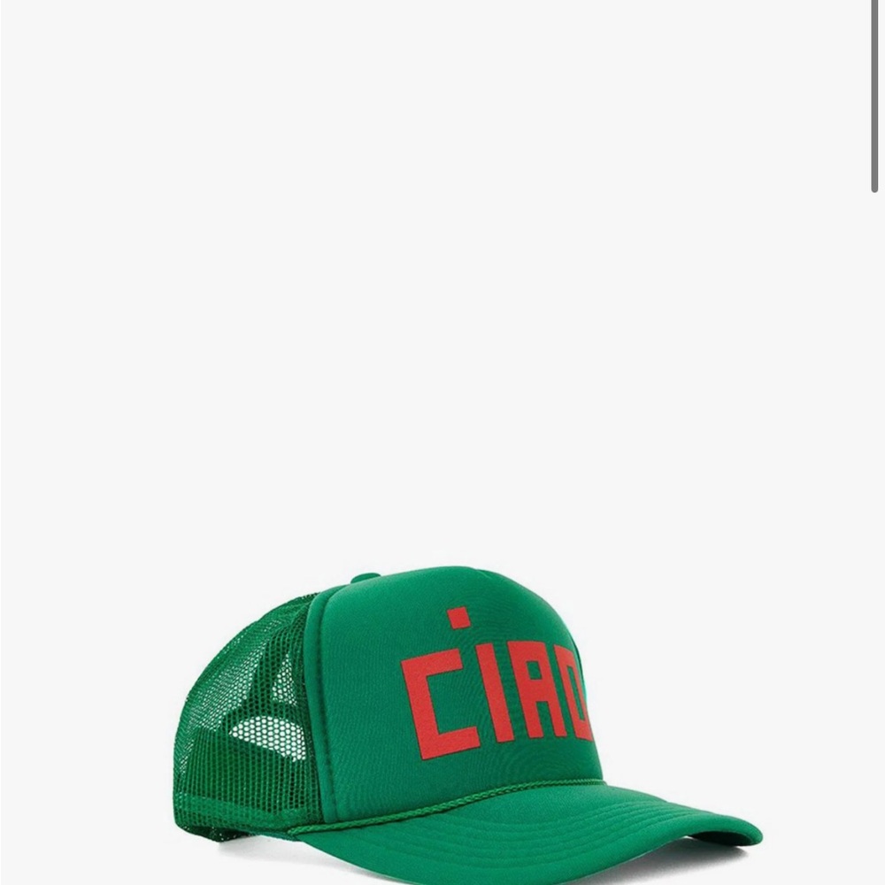 Clare V Green Ciao Trucker Hat